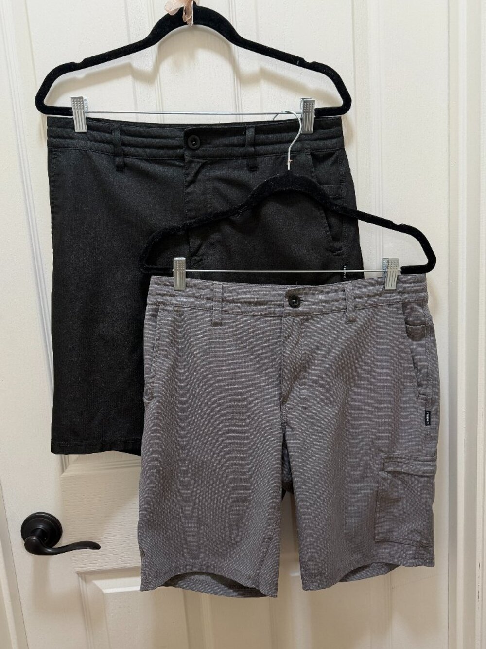 O’Neill Bundle 2  Men's Hybrid Crossover Shorts Size 32 Black Grey Lightweight